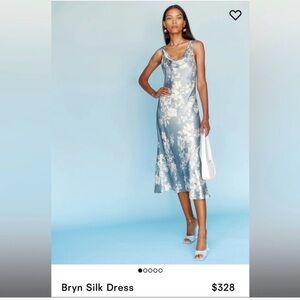 Reformation Bryn Floral Silk Midi Dress